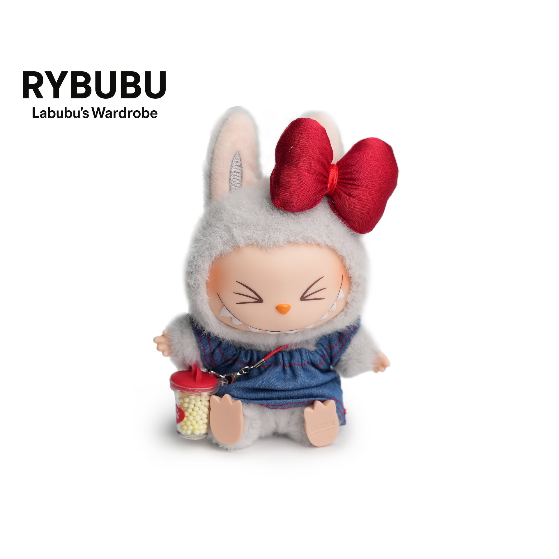 RYBUBU LABUBU vinyl sitting party, sweet silk, plush blind box cute baby clothes