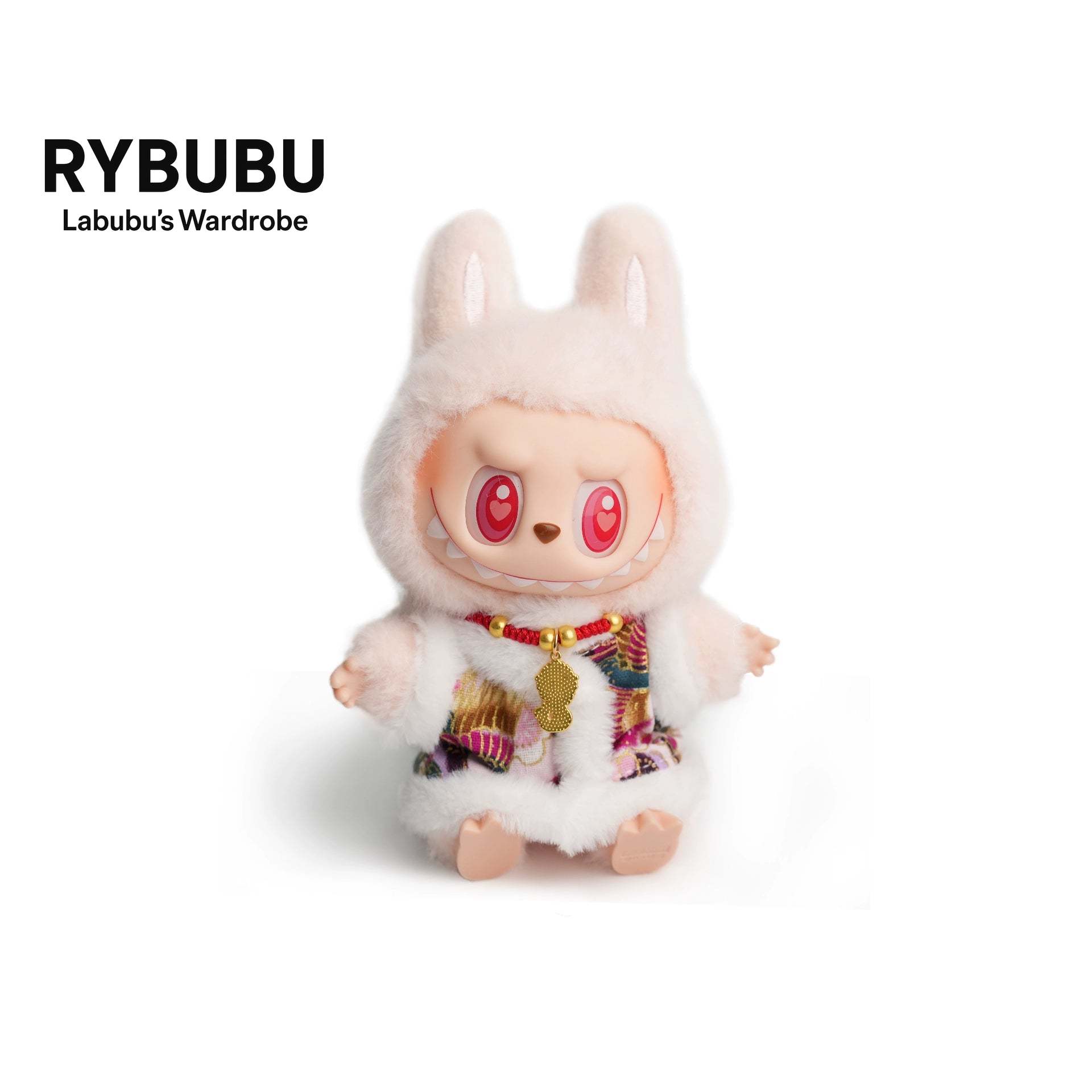 RYBUBU LABUBU vinyl sitting party, sweet silk, plush blind box cute baby clothes