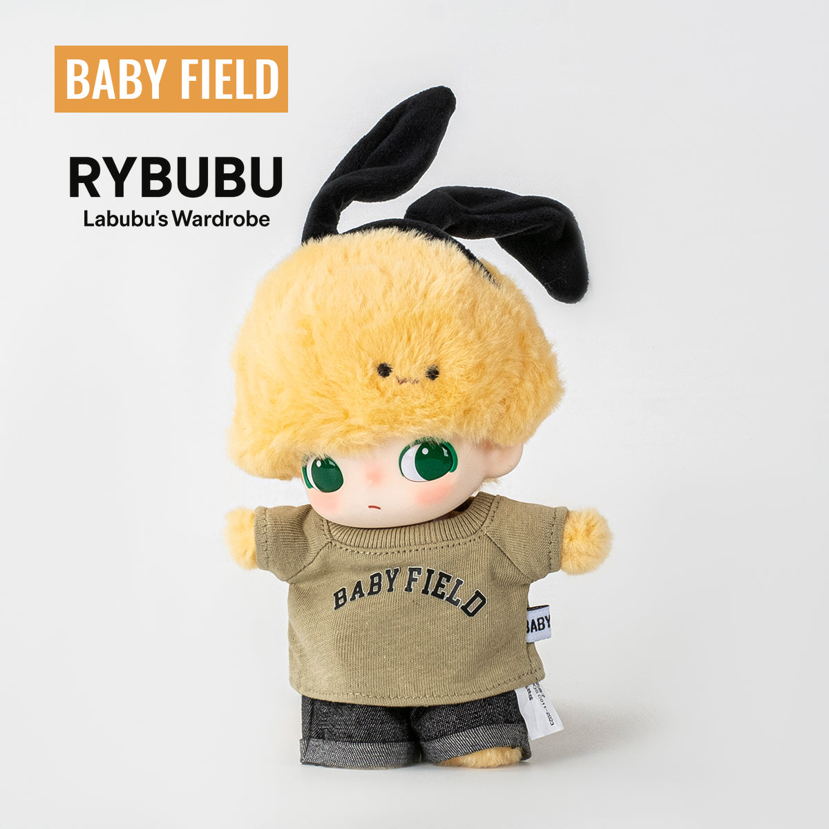 Rybubu × Babyfield doll clothes dimoo joint vinyl pendant baby clothes logo printing short sleeves