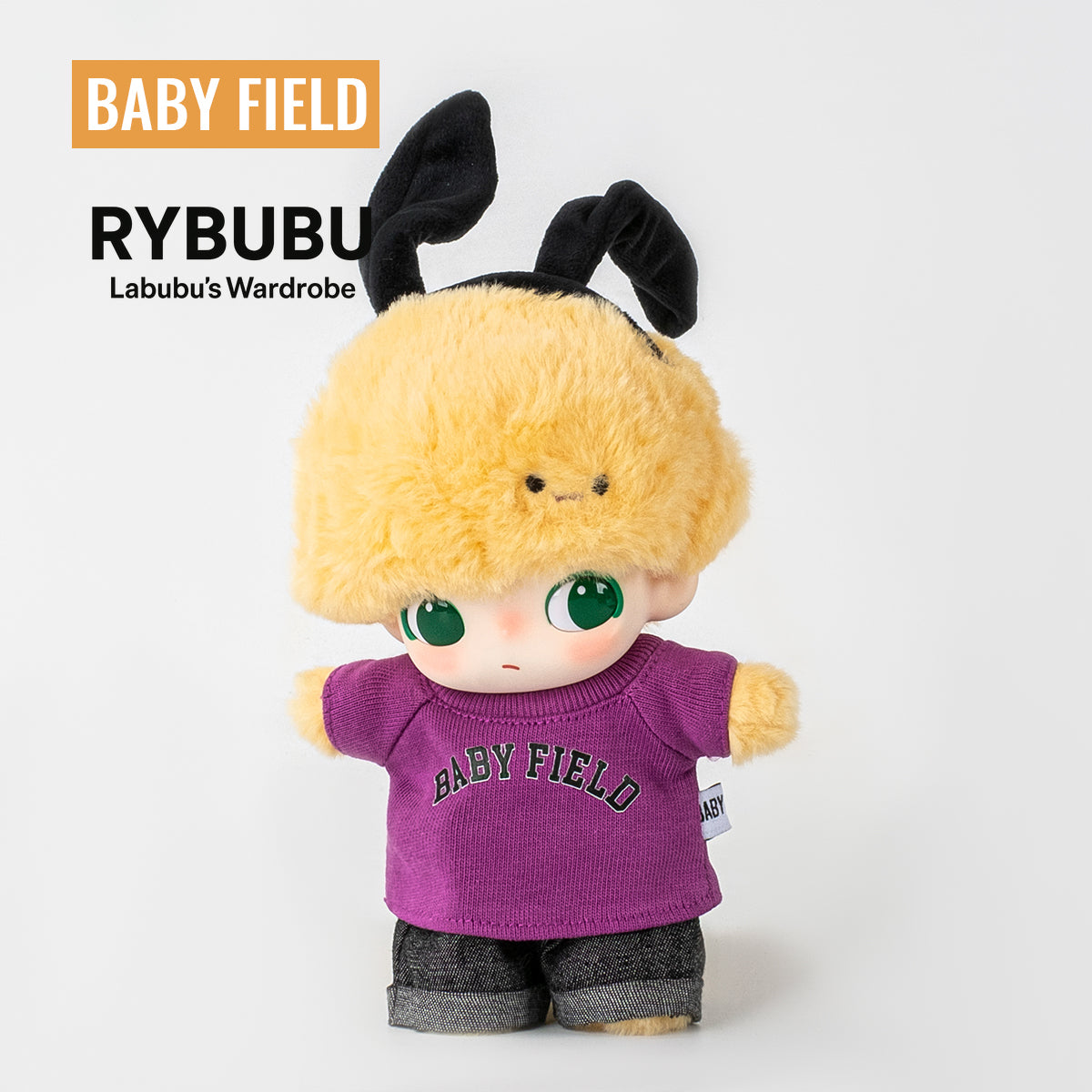 Rybubu × Babyfield doll clothes dimoo joint vinyl pendant baby clothes logo printing short sleeves