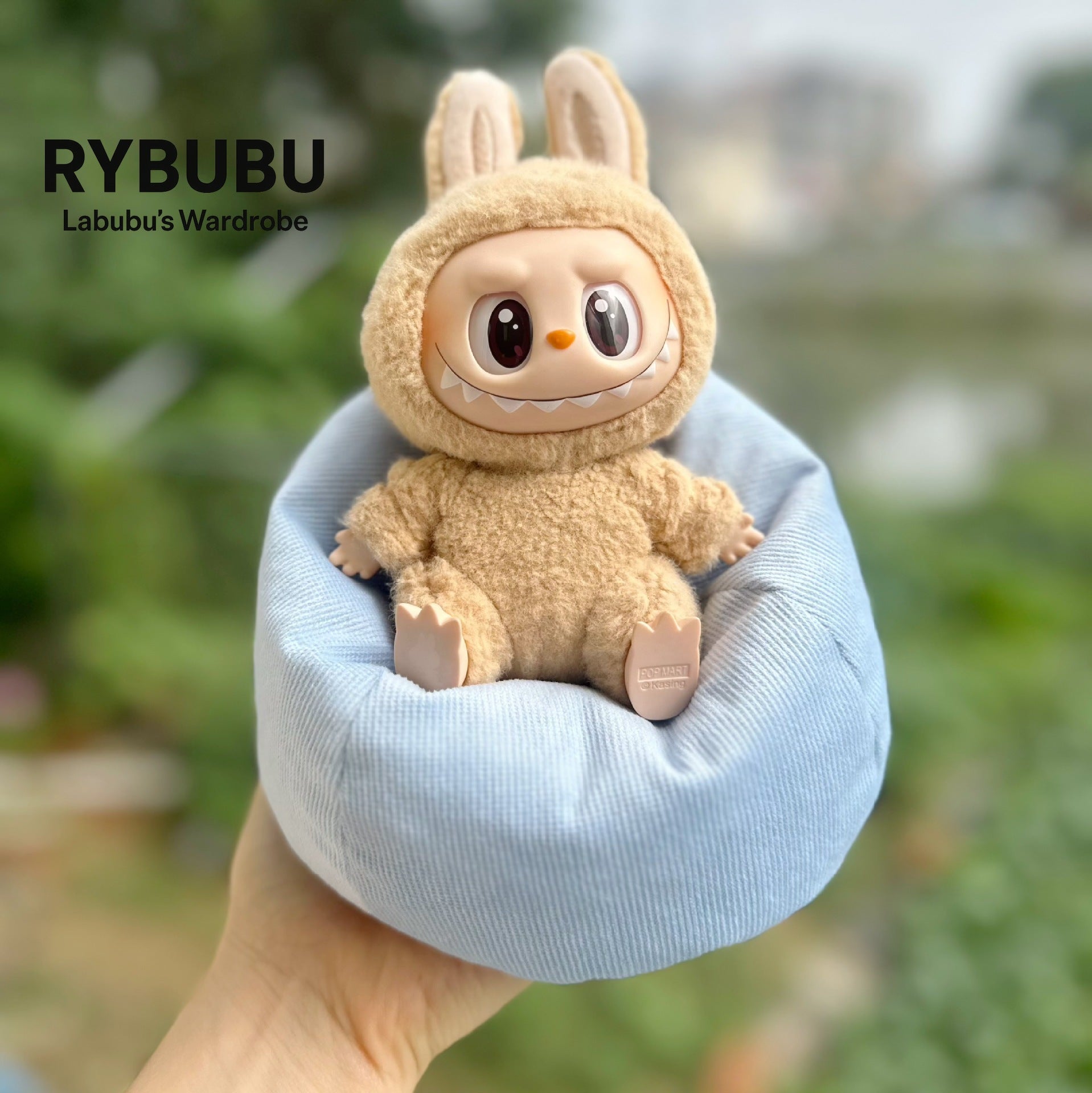 LABUBU doll sleeping doll lazy sofa 17CM lying chair sitting party accessories