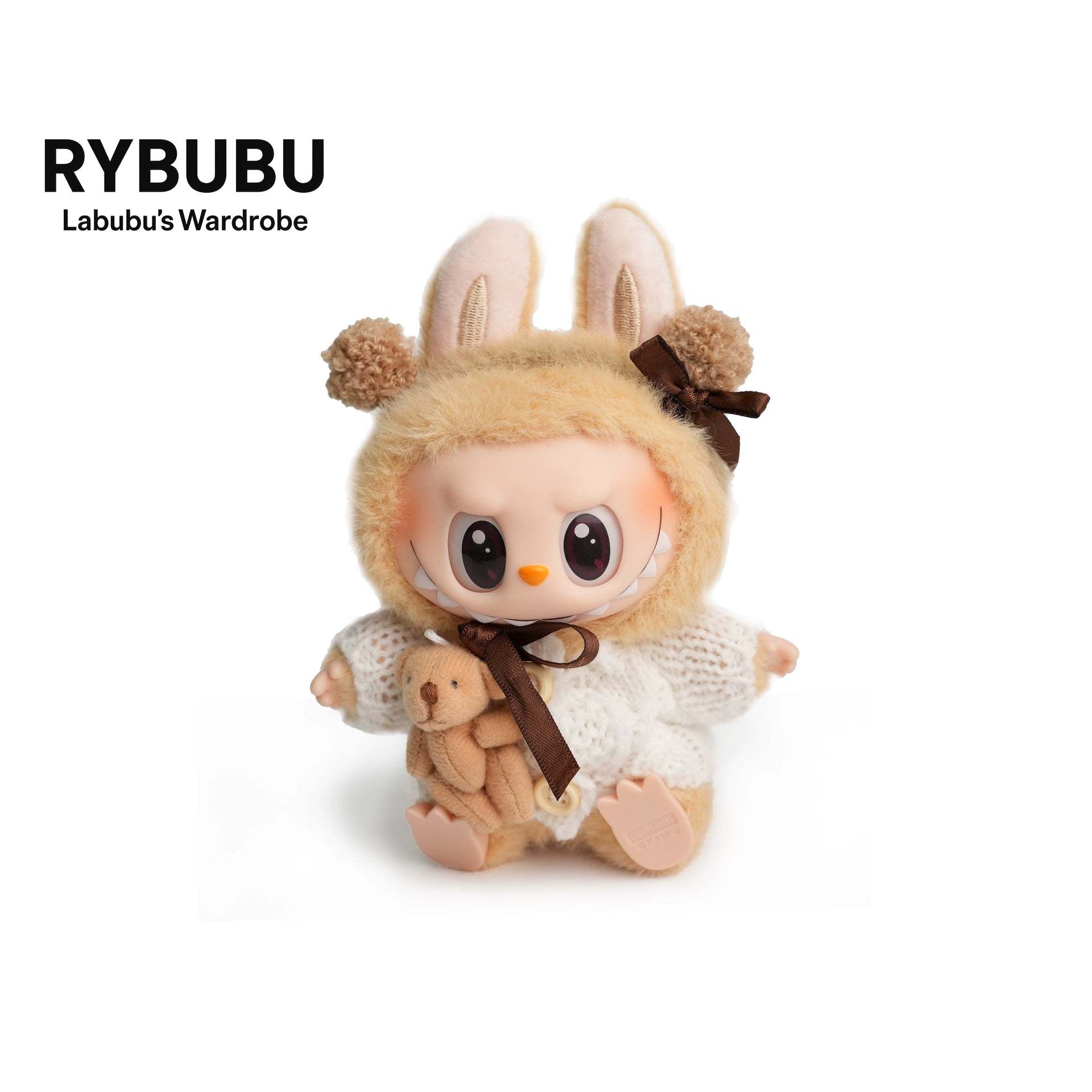 RYBUBU LABUBU vinyl sitting party, sweet silk, plush blind box cute baby clothes