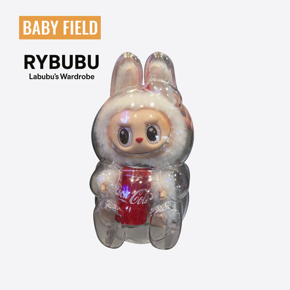Rybubu × Babyfield labubu macaron transparent acrylic protective case display box