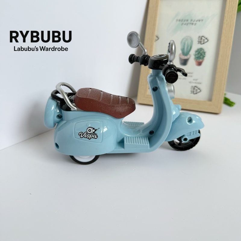 RYBUBU motorcycle 123rd generation vinyl blind box doll inertia small motorcycle keychain rag seat new product