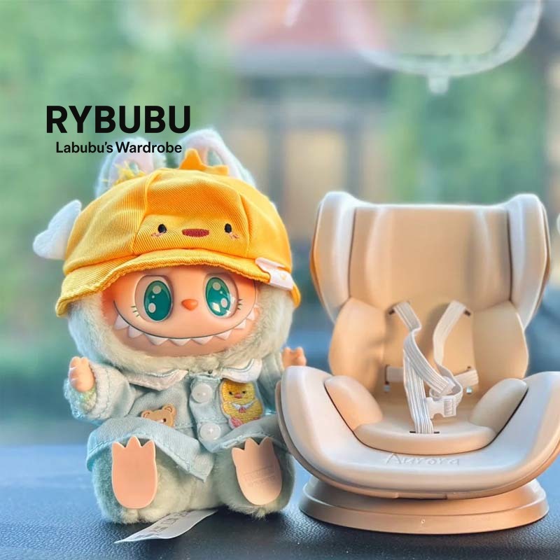 RYBUBU Doll Car Seat Display – Safety Style Accessory for Plush Toys
