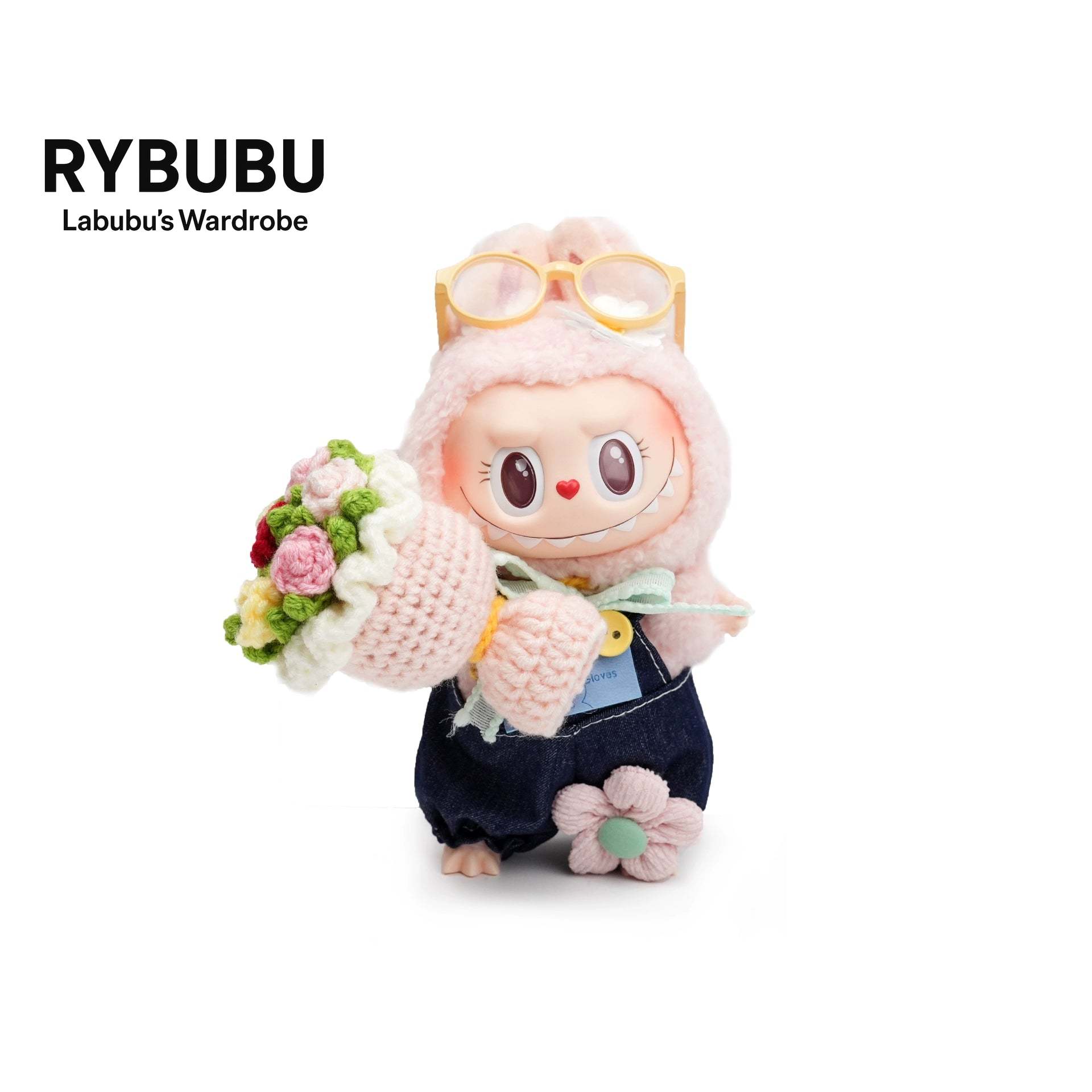 RYBUBU LABUBU vinyl sitting party, sweet silk, plush blind box cute baby clothes