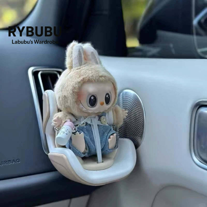 LABUBU car seat second generation sit party vinyl rabub car out trend seat