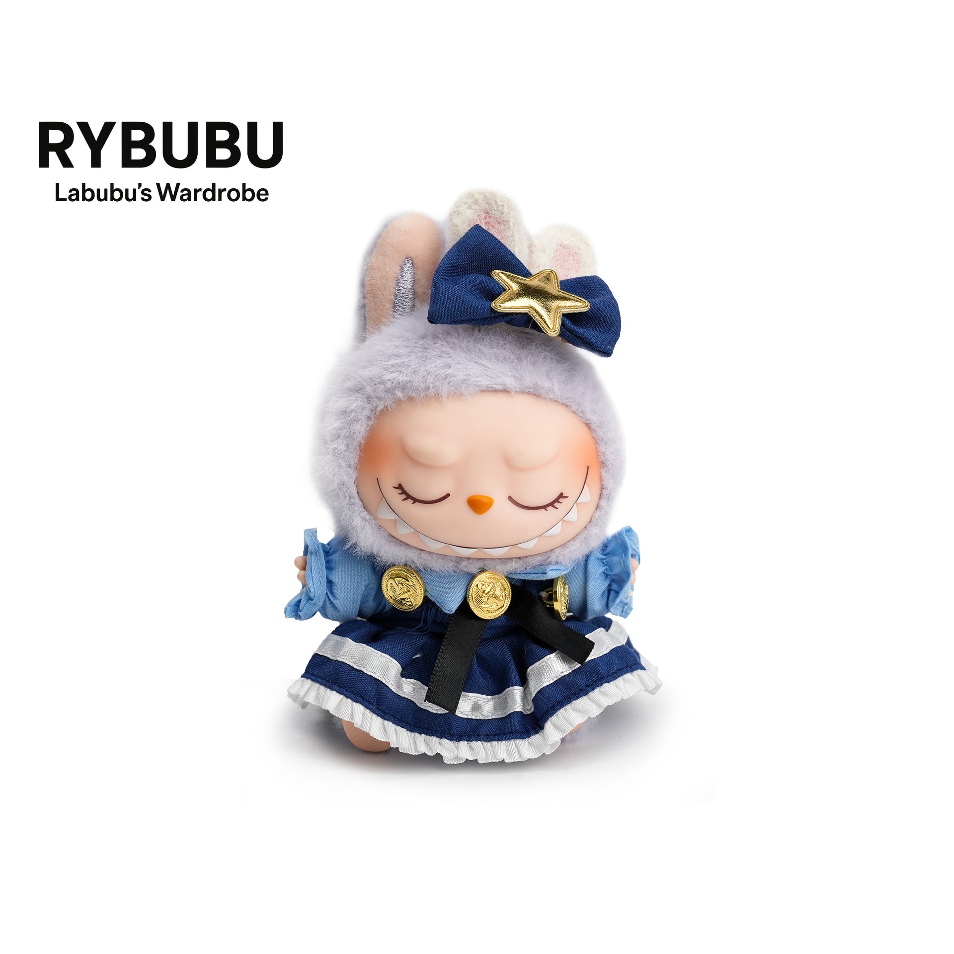 RYBUBU LABUBU vinyl sitting party, sweet silk, plush blind box cute baby clothes