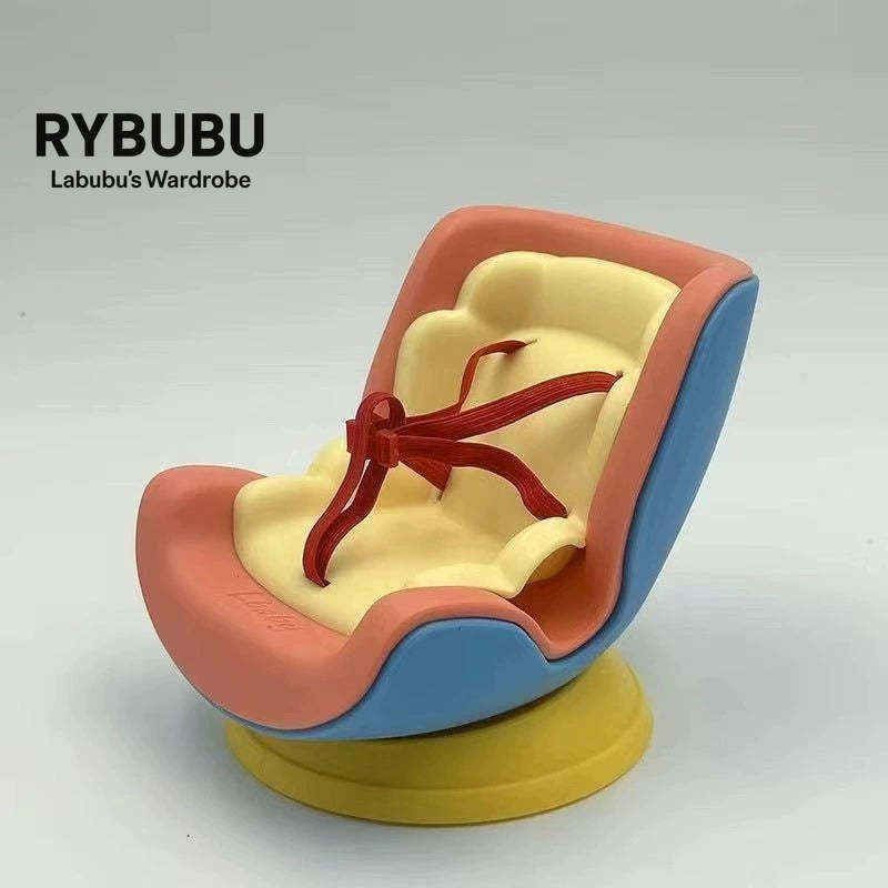 LABUBU car seat second generation sit party vinyl rabub car out trend seat