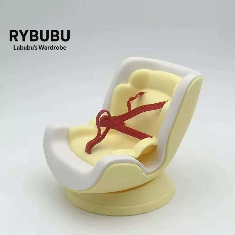 LABUBU car seat second generation sit party vinyl rabub car out trend seat