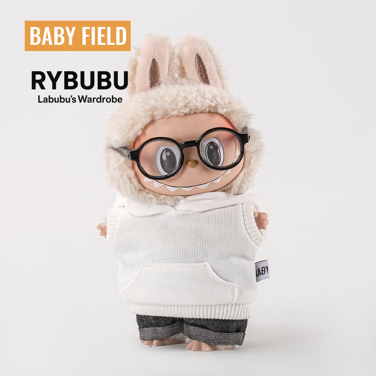 Rybubu × Babyfield labubu Macaron vinyl doll handmade clothes trendy baby clothes