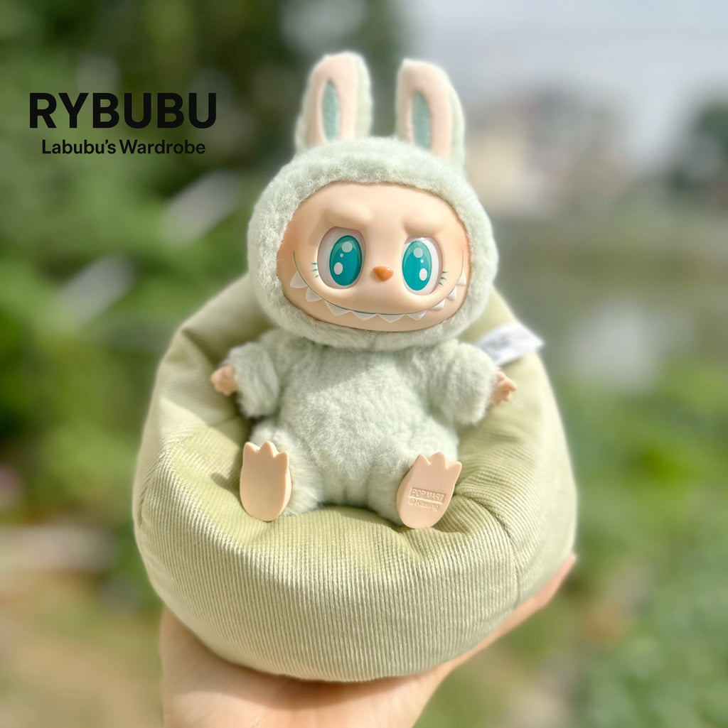 LABUBU doll sleeping doll lazy sofa 17CM lying chair sitting party accessories