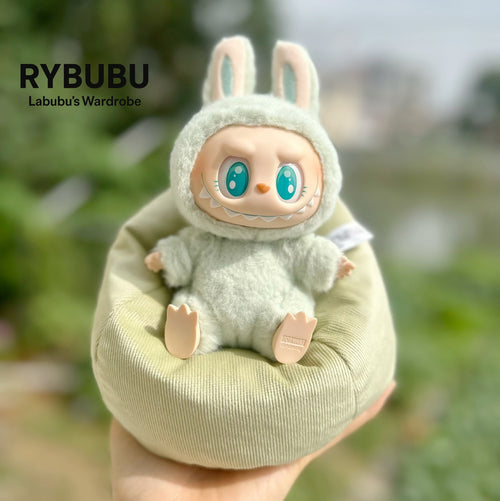 LABUBU doll sleeping doll lazy sofa 17CM lying chair sitting party accessories