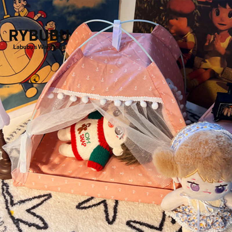 20Cm cotton doll bed furniture tent play house bjd small nest doll cute scene arrangement storage