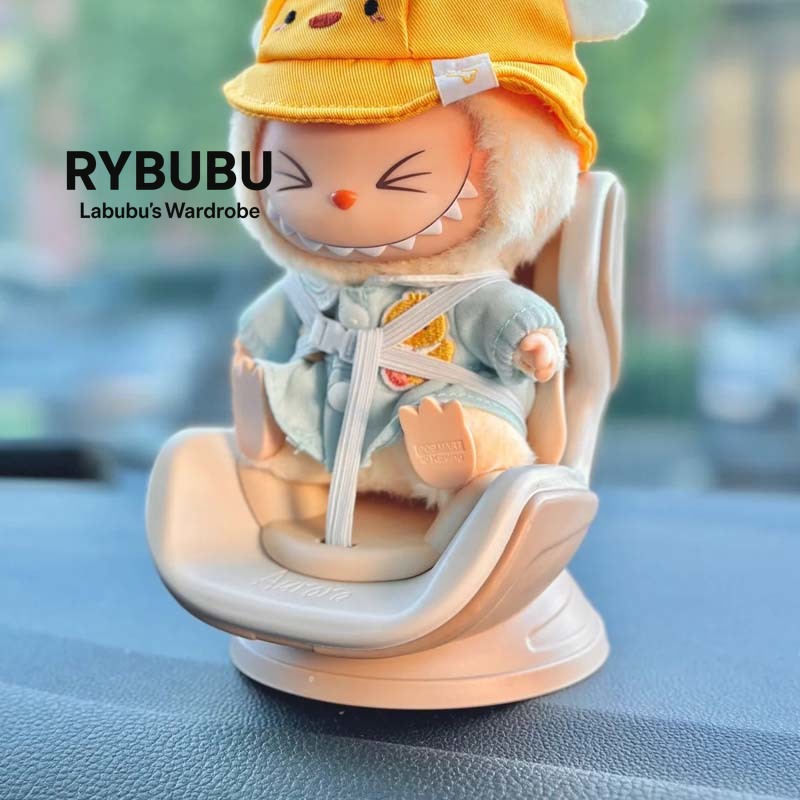 RYBUBU Doll Car Seat Display – Safety Style Accessory for Plush Toys