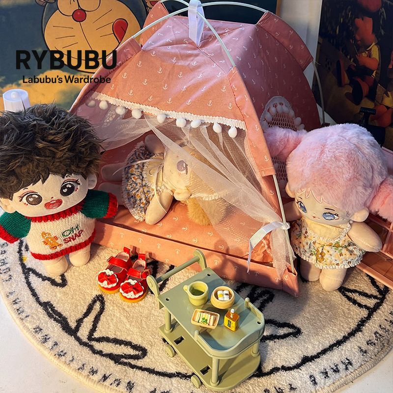 20Cm cotton doll bed furniture tent play house bjd small nest doll cute scene arrangement storage