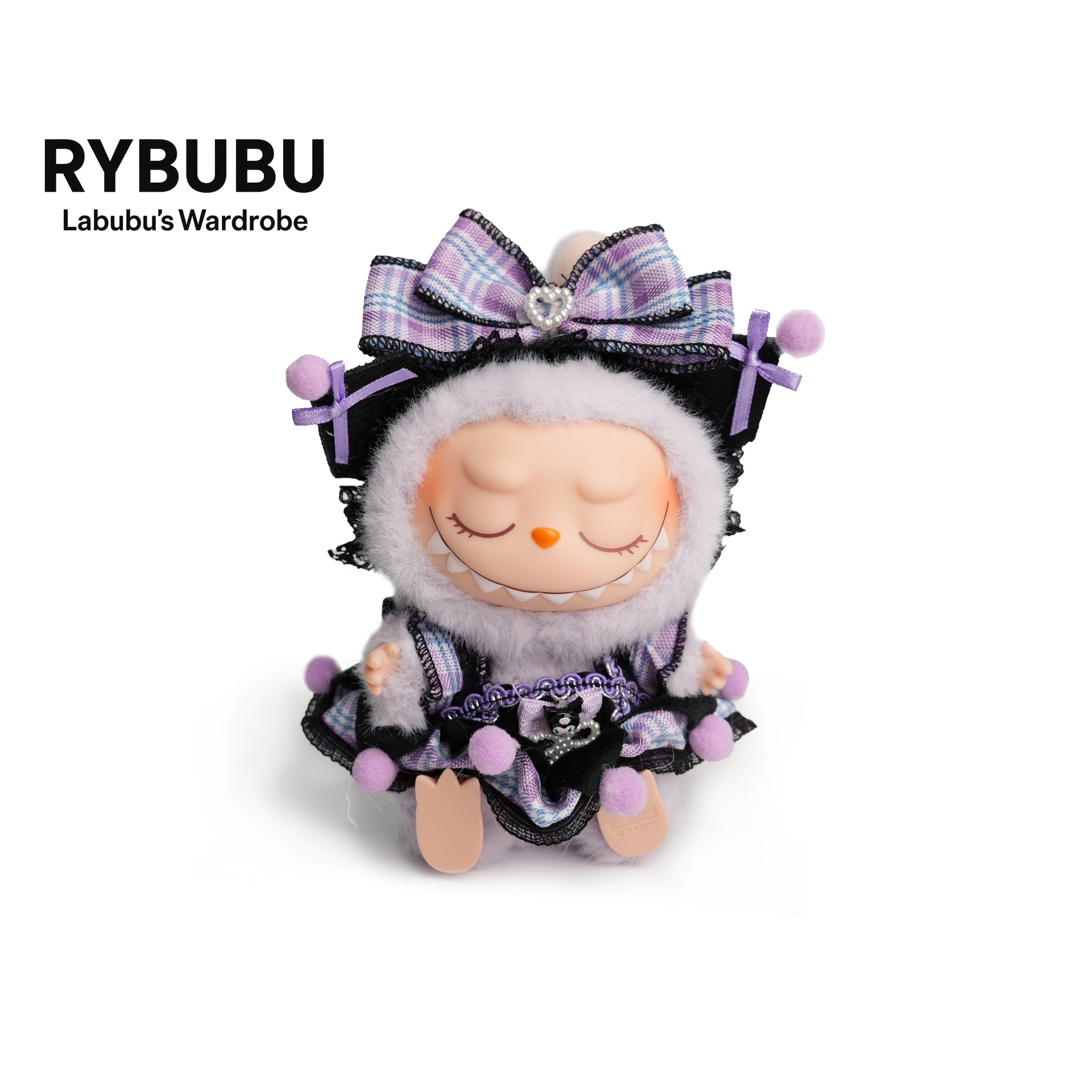 RYBUBU LABUBU vinyl sitting party, sweet silk, plush blind box cute baby clothes