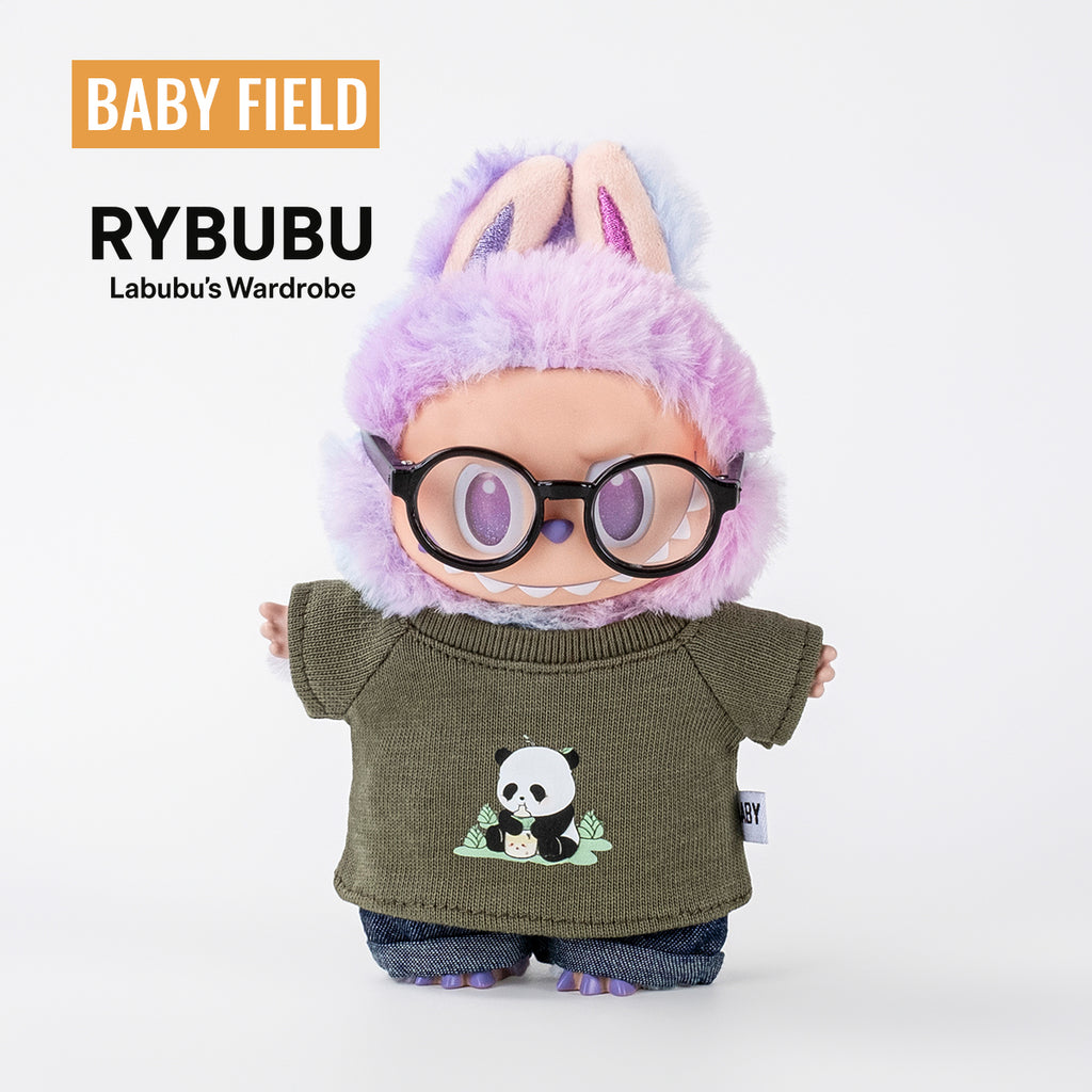 Rybubu × Babyfield baby clothes for labubu clothes 17cm first generation second generation third generation panda short sleeve