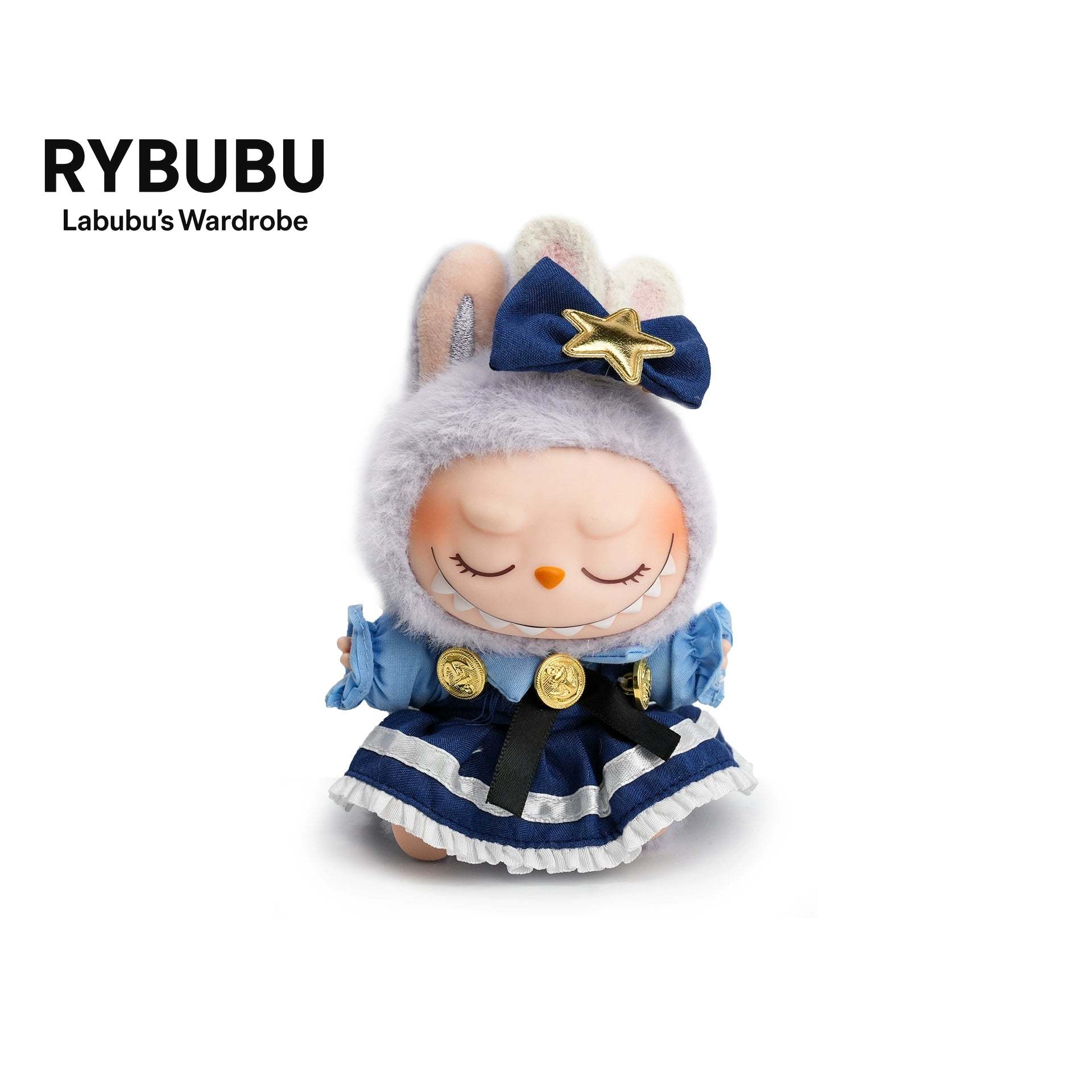 RYBUBU LABUBU vinyl sitting party, sweet silk, plush blind box cute baby clothes