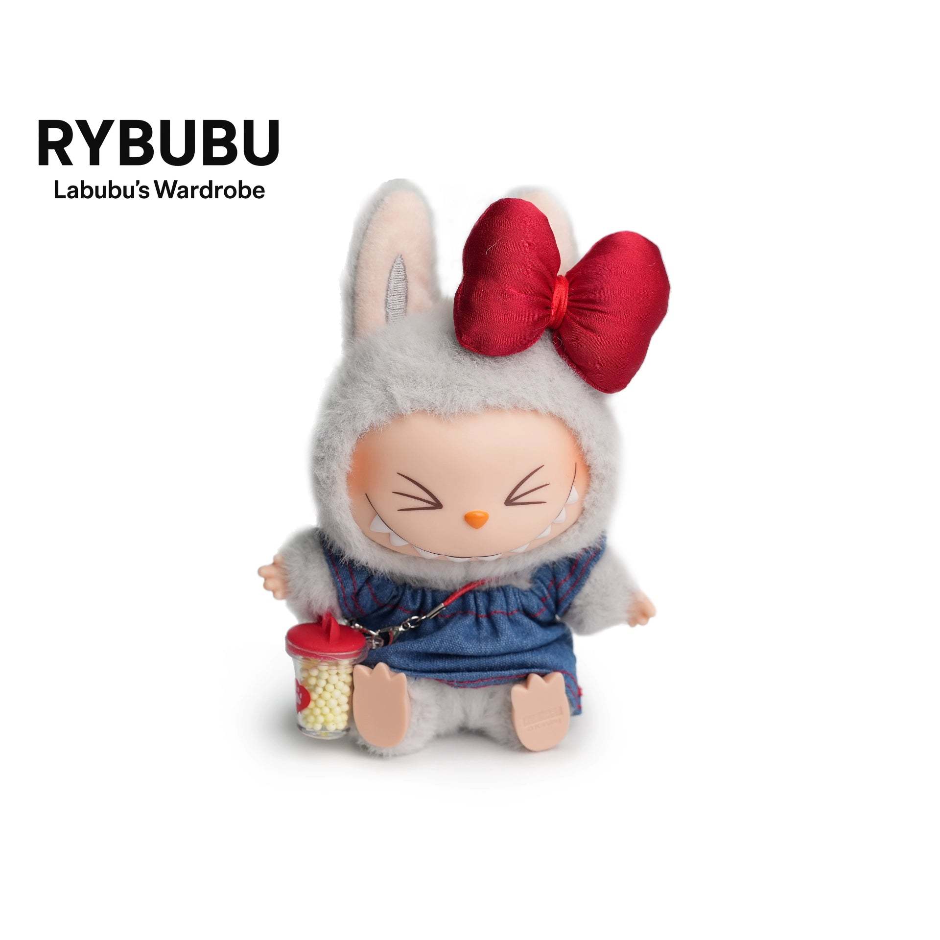 RYBUBU LABUBU vinyl sitting party, sweet silk, plush blind box cute baby clothes