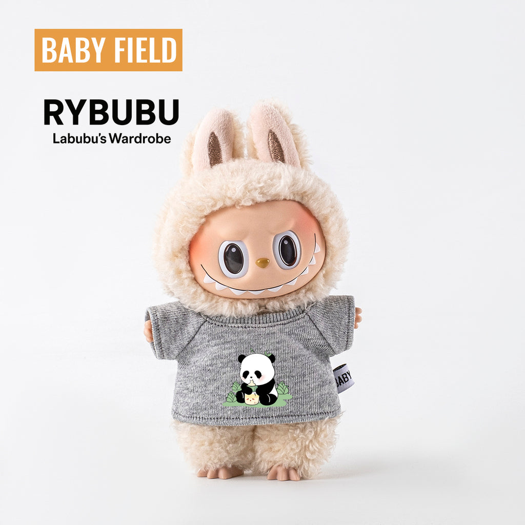 Rybubu × Babyfield baby clothes for labubu clothes 17cm first generation second generation third generation panda short sleeve
