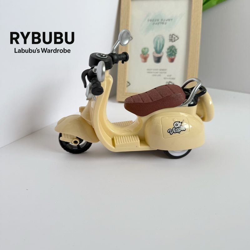 RYBUBU motorcycle 123rd generation vinyl blind box doll inertia small motorcycle keychain rag seat new product