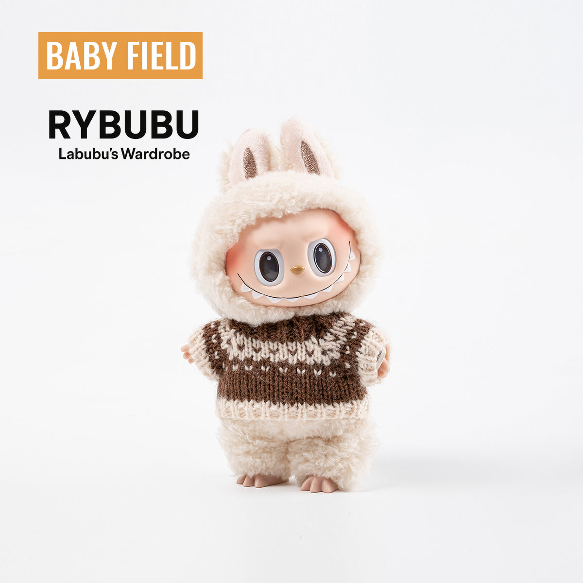 Rybubu × Babyfield labubu Macaron vinyl doll handmade clothes trendy baby clothes
