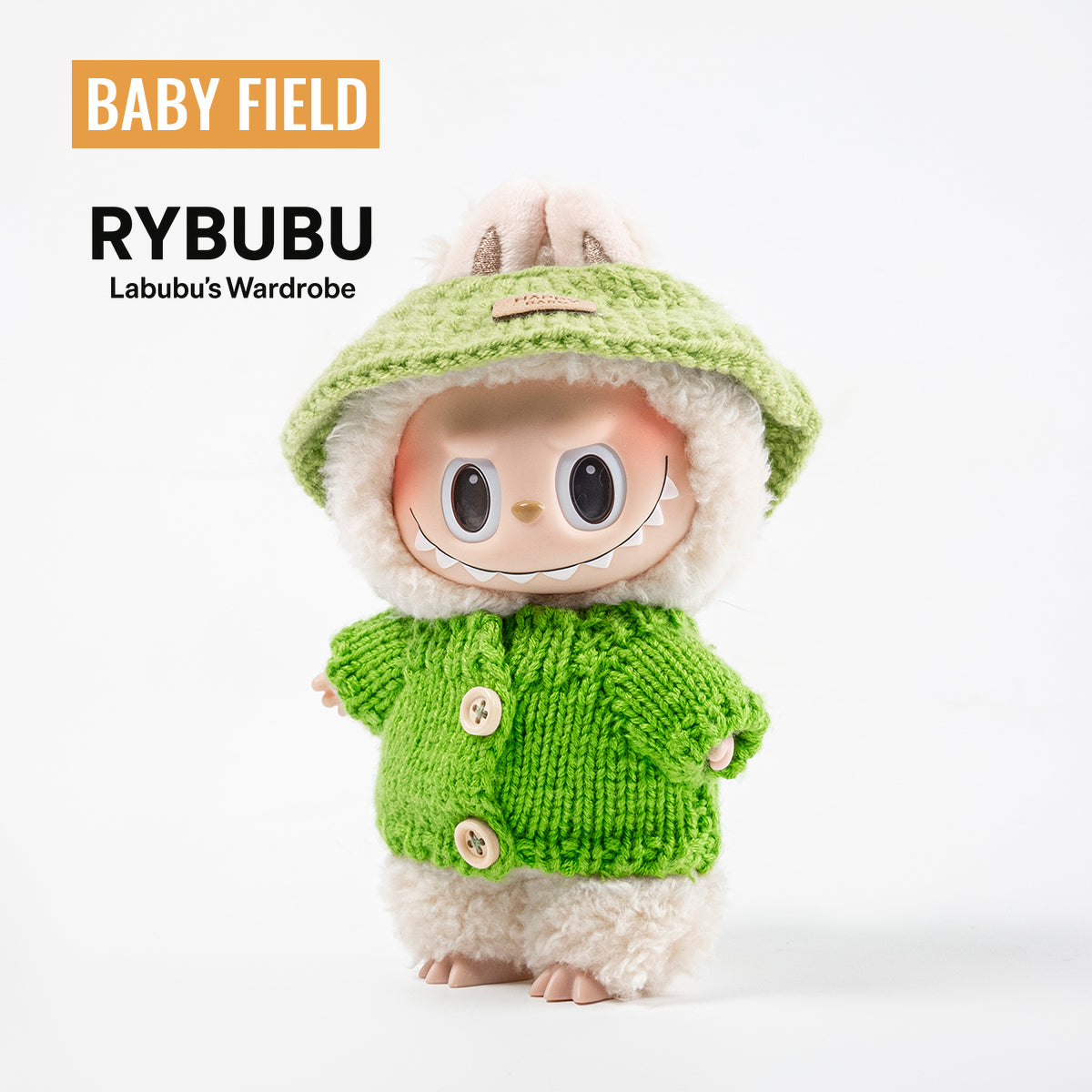 Rybubu × Babyfield labubu Macaron vinyl doll handmade clothes trendy baby clothes
