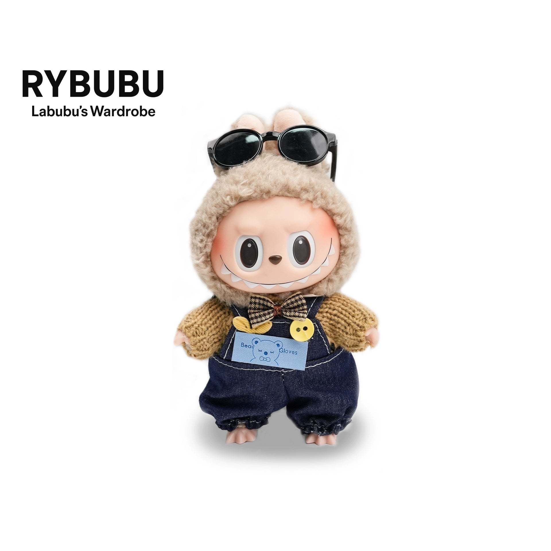 RYBUBU LABUBU vinyl sitting party, sweet silk, plush blind box cute baby clothes