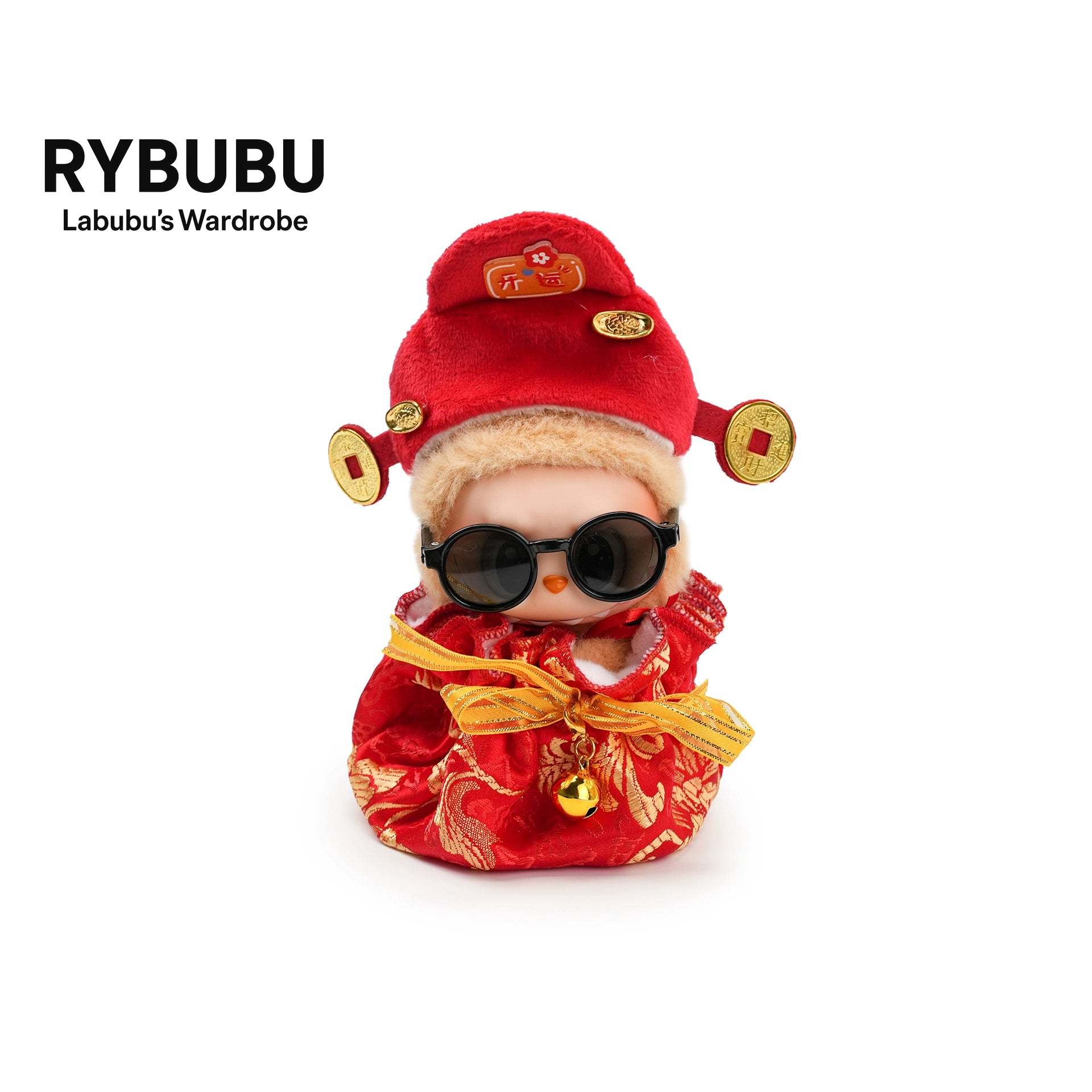 RYBUBU LABUBU vinyl sitting party, sweet silk, plush blind box cute baby clothes