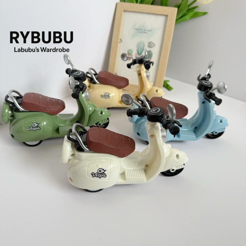RYBUBU motorcycle 123rd generation vinyl blind box doll inertia small motorcycle keychain rag seat new product