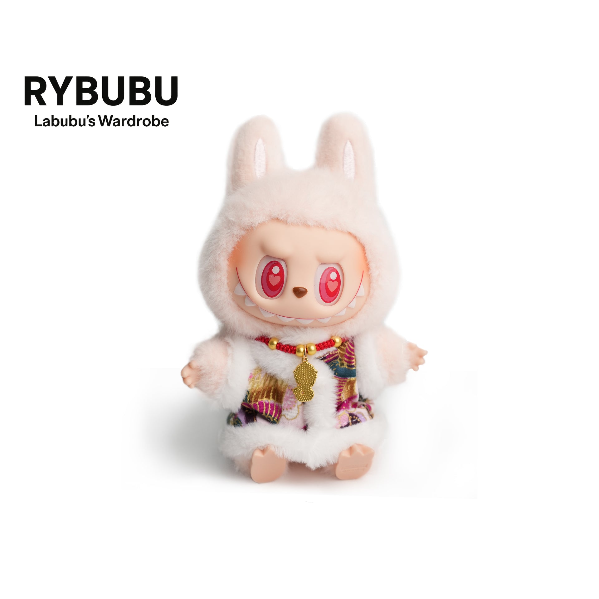 RYBUBU LABUBU vinyl sitting party, sweet silk, plush blind box cute baby clothes