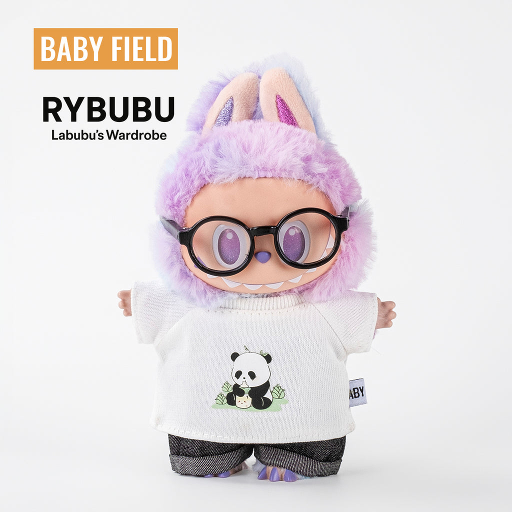 Rybubu × Babyfield baby clothes for labubu clothes 17cm first generation second generation third generation panda short sleeve