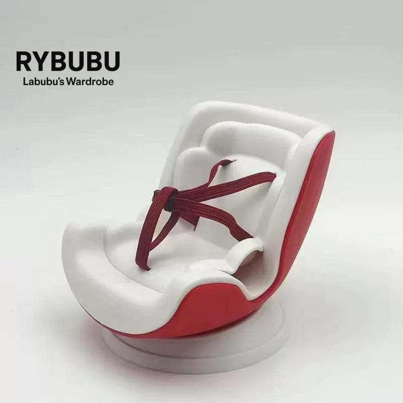LABUBU car seat second generation sit party vinyl rabub car out trend seat