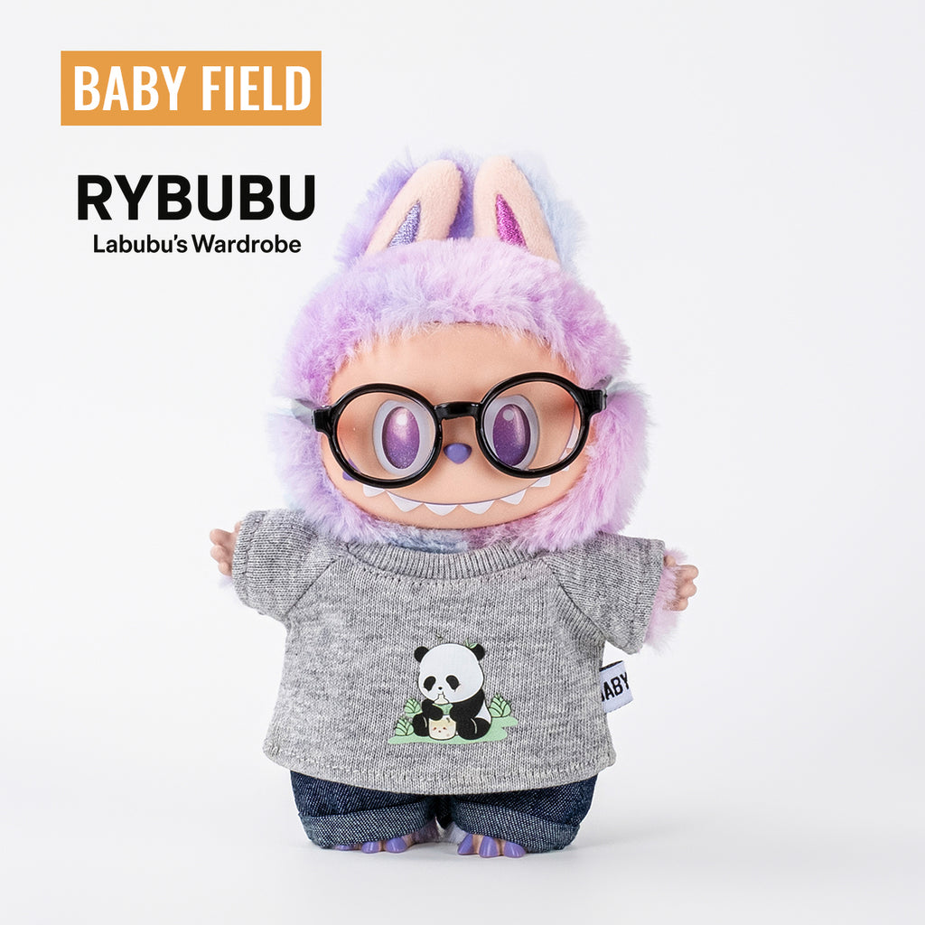 Rybubu × Babyfield baby clothes for labubu clothes 17cm first generation second generation third generation panda short sleeve