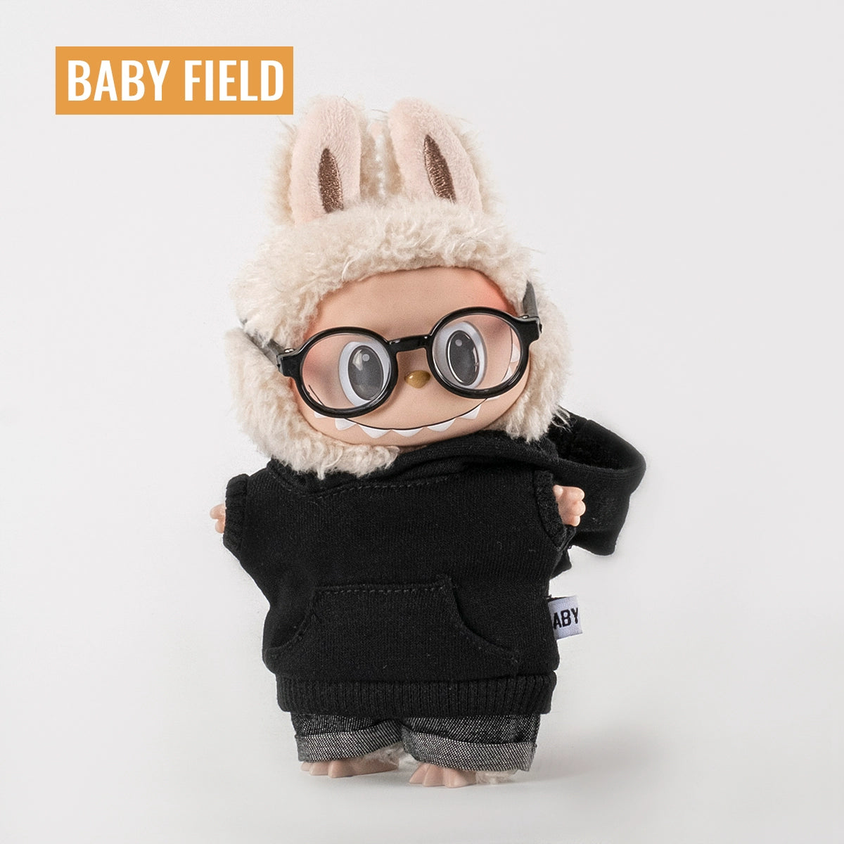 Rybubu × Babyfield Rabub clothes Macaron sitting 17cm vinyl LABUBU baby clothes short sleeves