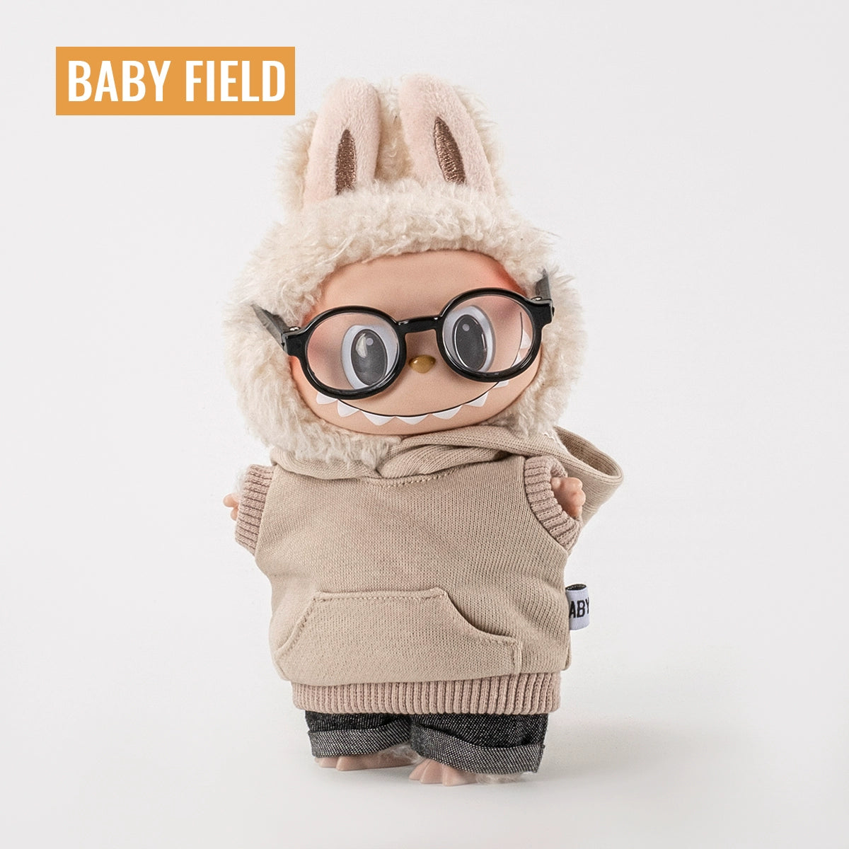 Rybubu × Babyfield Rabub clothes Macaron sitting 17cm vinyl LABUBU baby clothes short sleeves