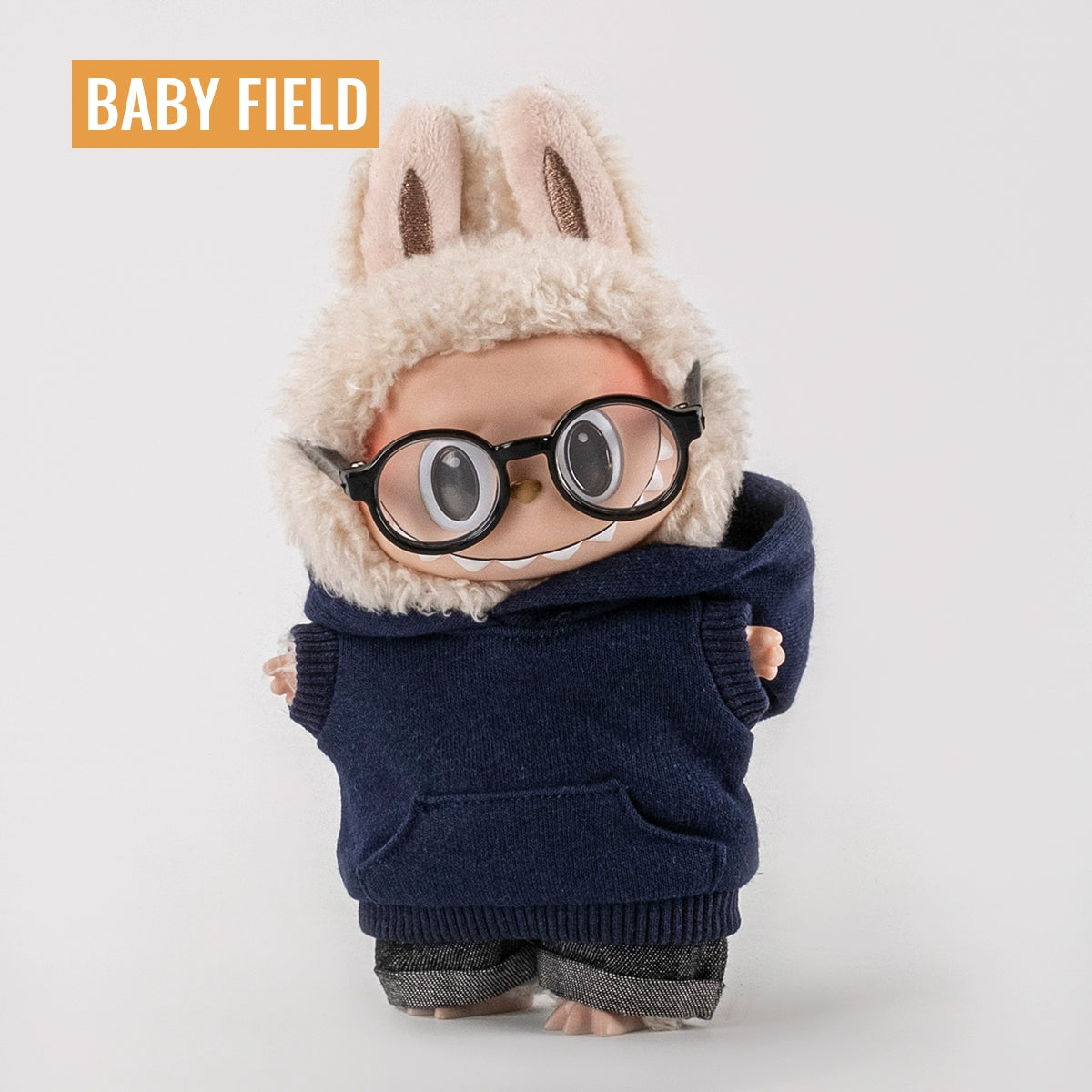 Rybubu × Babyfield Rabub clothes Macaron sitting 17cm vinyl LABUBU baby clothes short sleeves