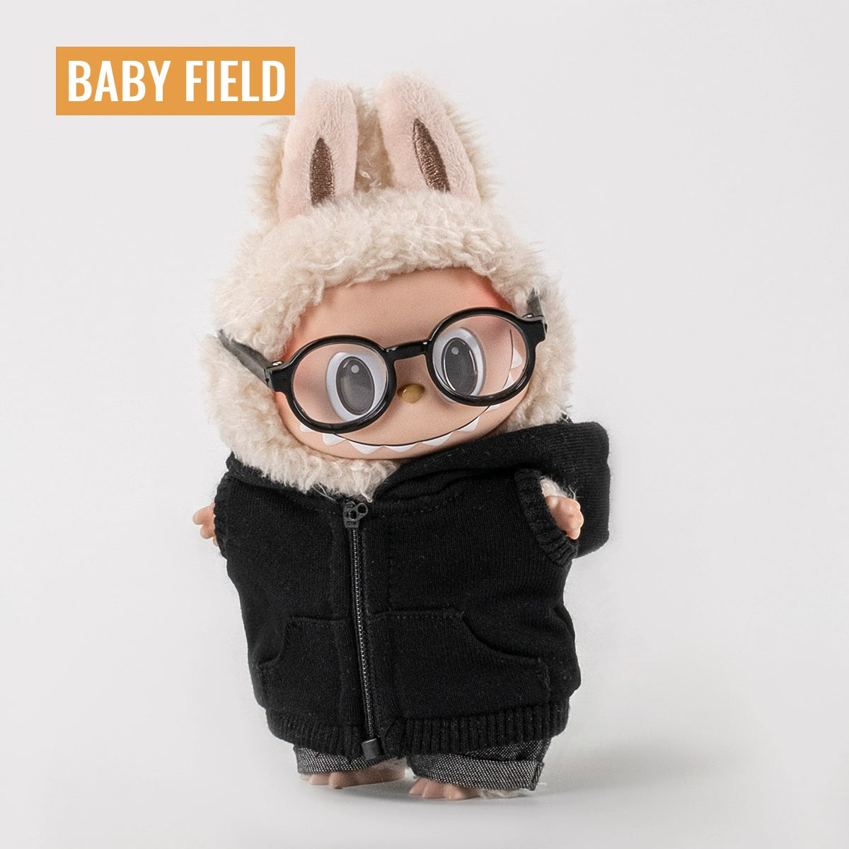 Rybubu × Babyfield Rabub clothes Macaron sitting 17cm vinyl LABUBU baby clothes short sleeves
