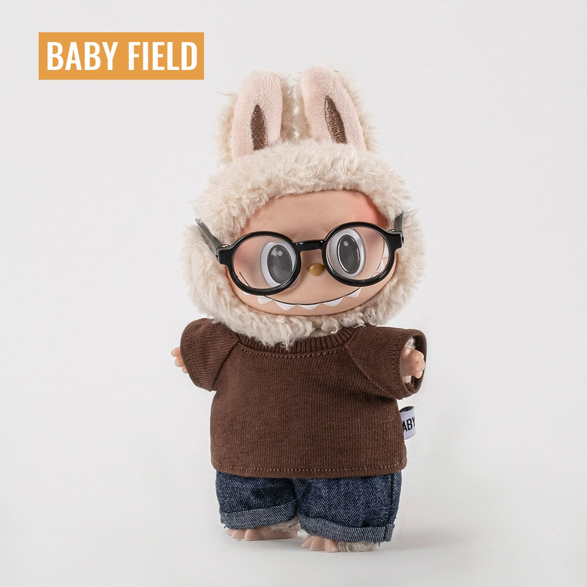 Rybubu × Babyfield Rabub clothes Macaron sitting 17cm vinyl LABUBU baby clothes short sleeves
