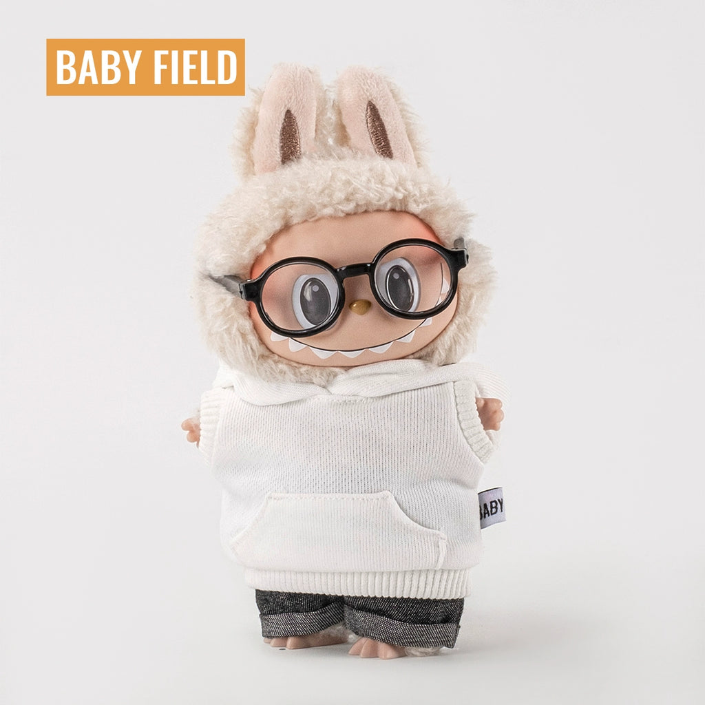 Rybubu × Babyfield Rabub clothes Macaron sitting 17cm vinyl LABUBU baby clothes short sleeves