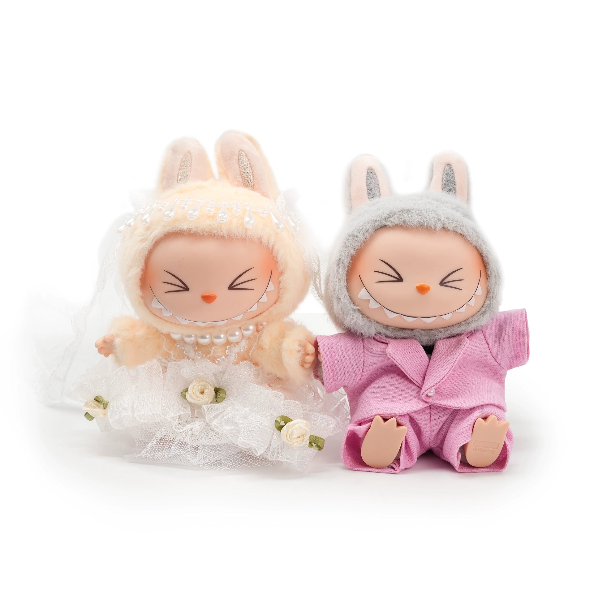 RYBUBU LABUBU vinyl sitting party, sweet silk, plush blind box cute baby clothes
