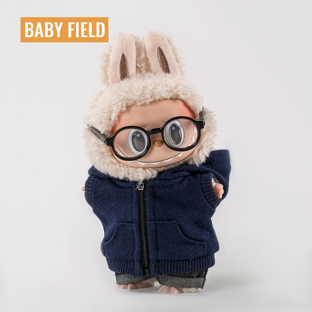Rybubu × Babyfield Rabub clothes Macaron sitting 17cm vinyl LABUBU baby clothes short sleeves