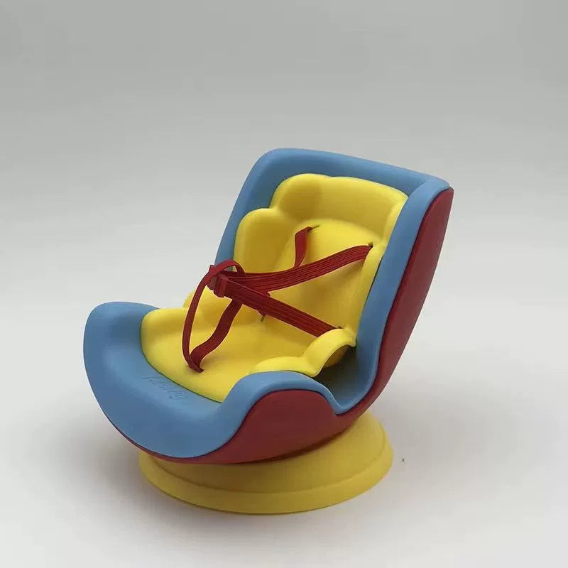 LABUBU car seat second generation sit party vinyl rabub car out trend seat
