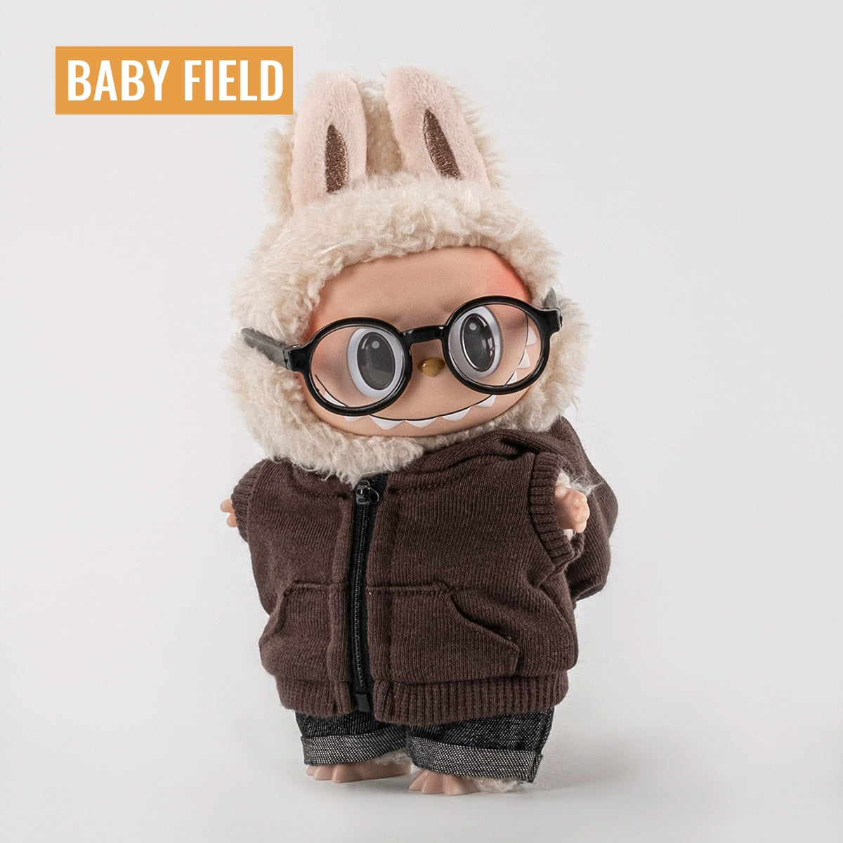 Rybubu × Babyfield Rabub clothes Macaron sitting 17cm vinyl LABUBU baby clothes short sleeves