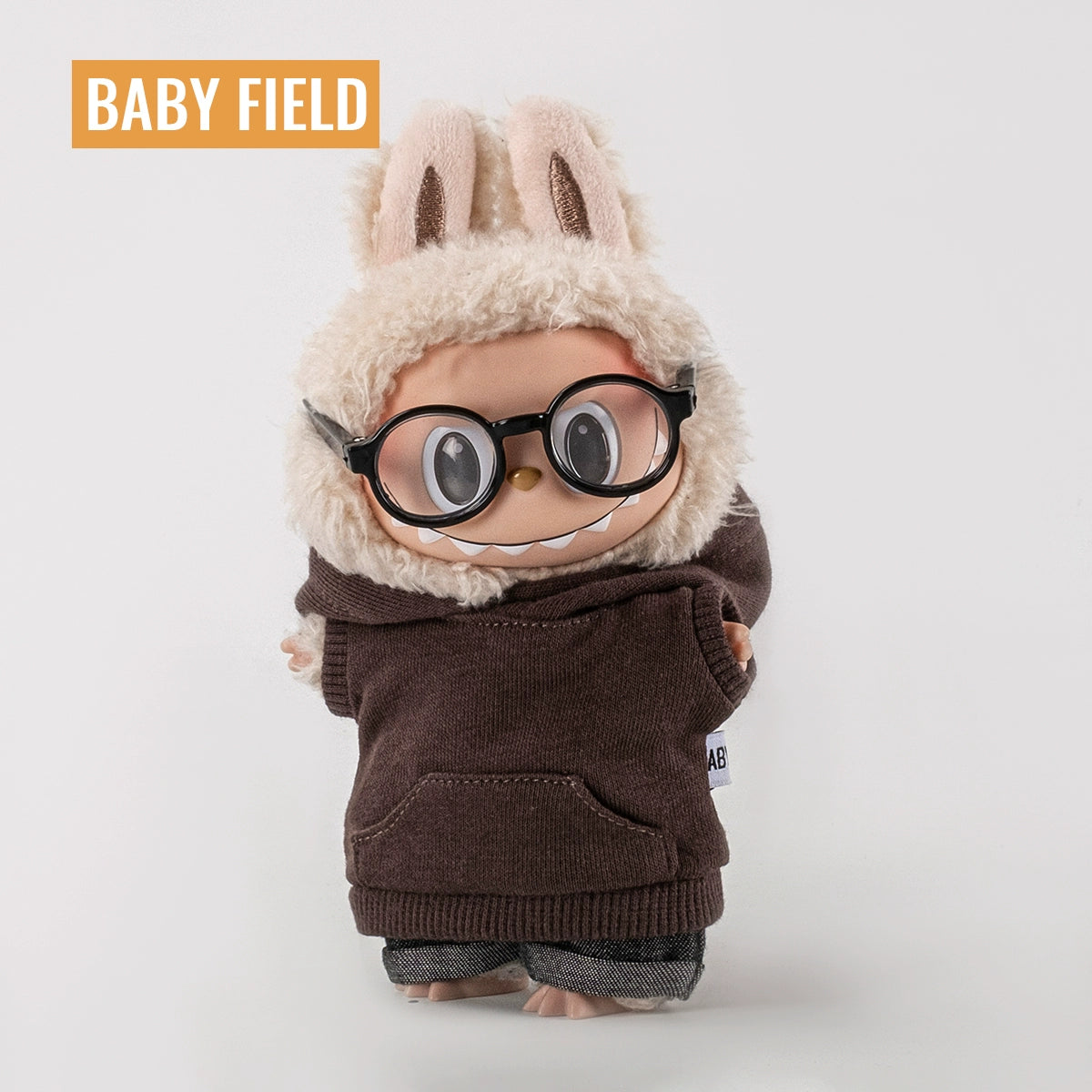 Rybubu × Babyfield Rabub clothes Macaron sitting 17cm vinyl LABUBU baby clothes short sleeves