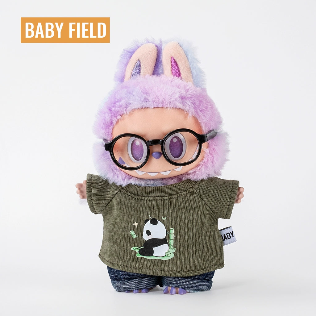 Rybubu × Babyfield baby clothes for labubu clothes 17cm first generation second generation third generation panda short sleeve