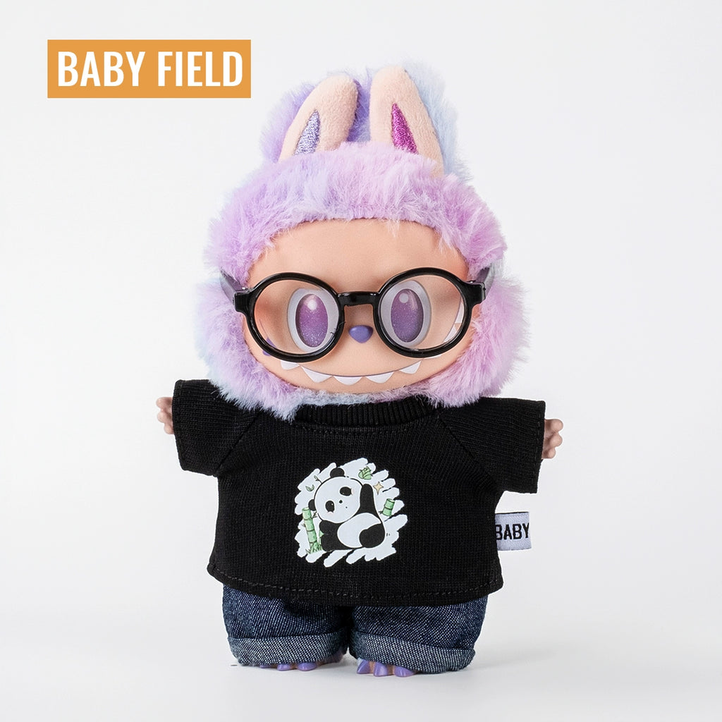 Rybubu × Babyfield baby clothes for labubu clothes 17cm first generation second generation third generation panda short sleeve