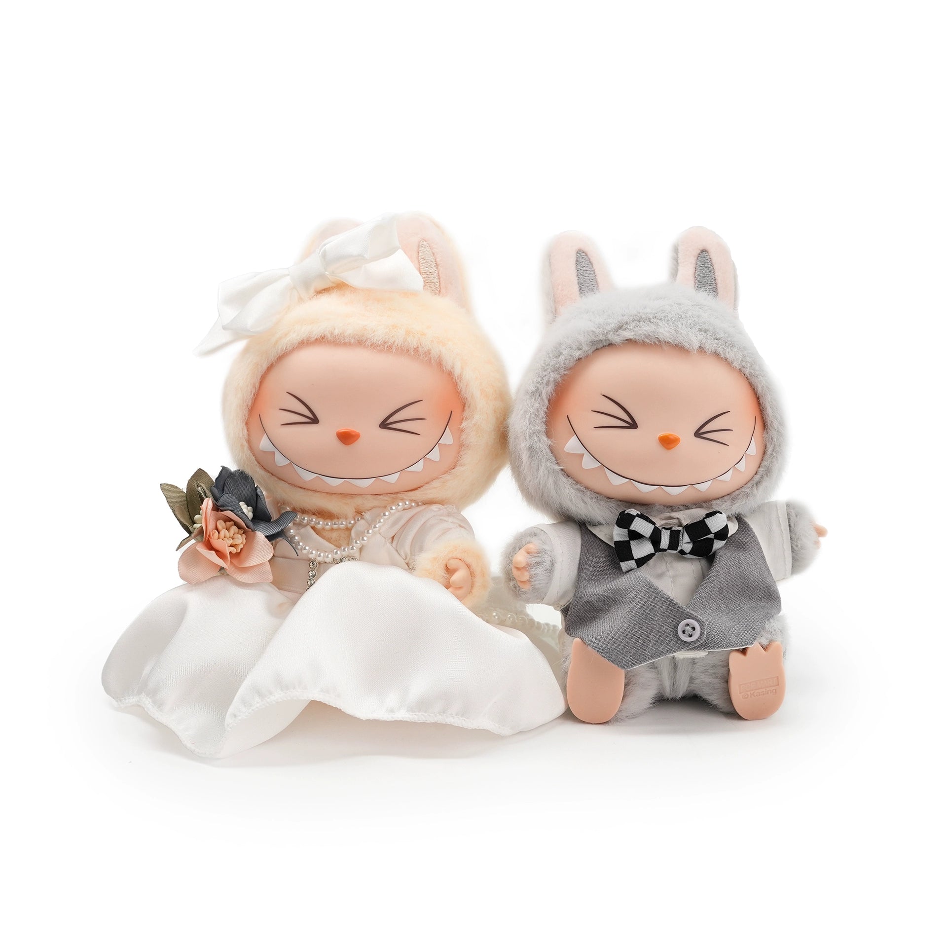 RYBUBU LABUBU vinyl sitting party, sweet silk, plush blind box cute baby clothes