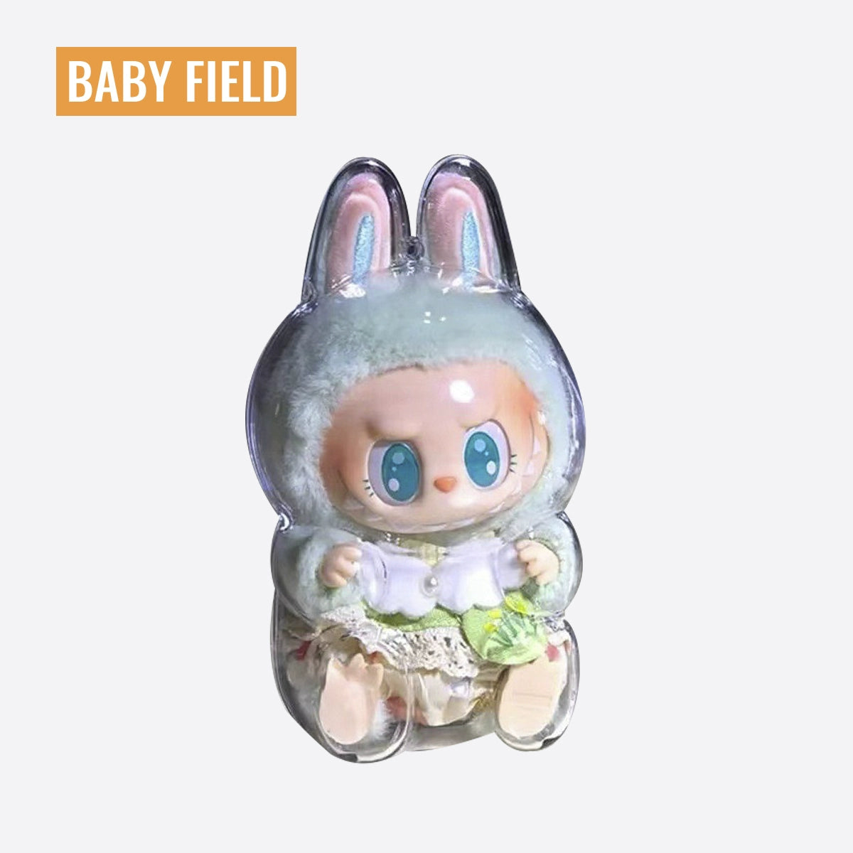 Rybubu × Babyfield labubu macaron transparent acrylic protective case display box